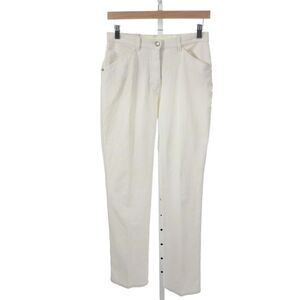 Versace Sport Womens White Geometric Straight Jeans Size 28